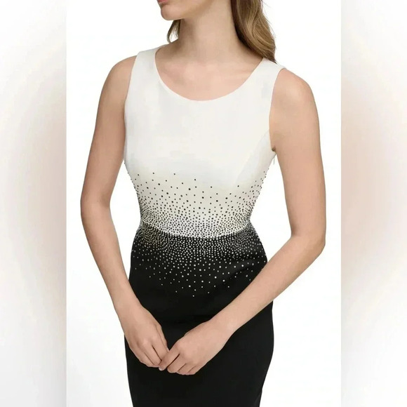 Calvin Klein Rhinestones Embellished Dress Size 6 - Picture 4 of 10